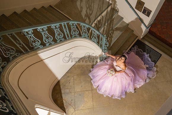 Camila Pacheco quinceanera, sweet 16, photo session in Pasadena City Hall in Pasadena California, photography and videography by Gustavo Villarreal photographer, 323-633-8283, www.gvphotoandvideo.com