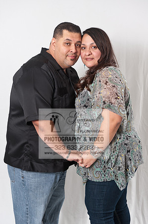 Engagement photography in Montebello Studios, Los Angeles, Orang