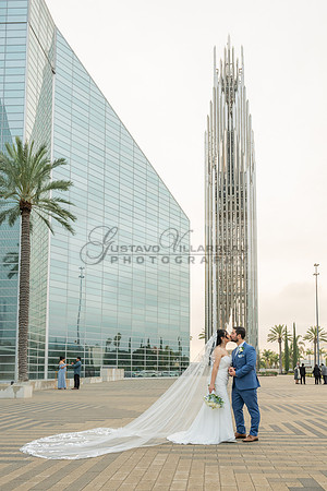 Bryan and Diana wedding ceremony at The Christ Cathedral in Garden Grove Ca, reception at The White House Event Center Anaheim Ca, Gustavo Villarreal photography, videography, 323-633-8283, www.gvphot