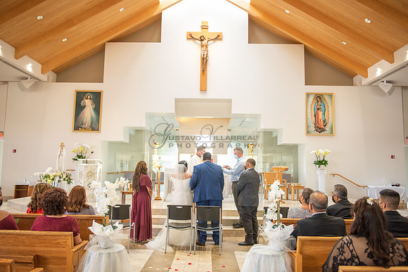LINK #1 - Xochitl and Luis wedding ceremony at St. Peter Chanel Catholic C
