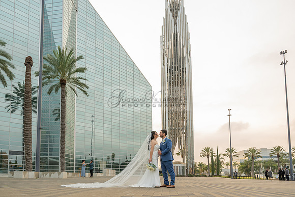 Bryan and Diana wedding ceremony at The Christ Cathedral in Garden Grove Ca, reception at The White House Event Center Anaheim Ca, Gustavo Villarreal photography, videography, 323-633-8283, www.gvphot