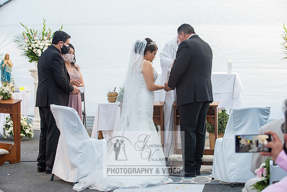 Anthony and Alma wedding celebration at st. Joseph's catholic Ch