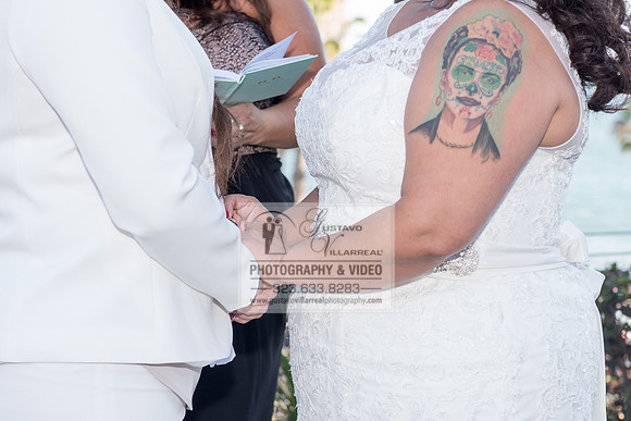 JENNIFER AND CYNTHIA glbt wedding photography and video at Long Beach Museum of Art in Long Beach Ca, www.gustavovillarreal.com, 323-633-8283