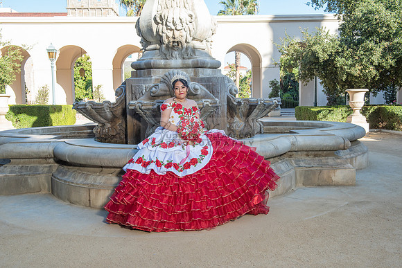 Estephanie Cristal Quinceanera photo shoot ideas, video in Pasadena City Hall in Pasadena Ca. Home reception, 323-633-8283