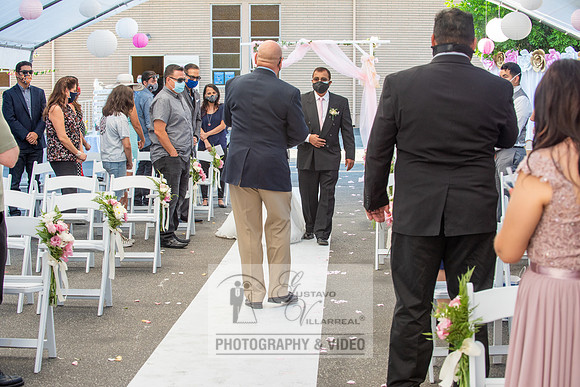 Anthony and Alma wedding celebration at st. Joseph's catholic Ch