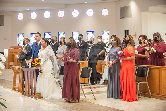 LINK #1 - Xochitl and Luis wedding ceremony at St. Peter Chanel Catholic C