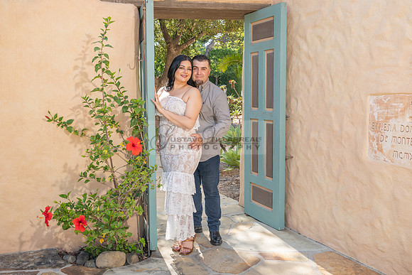 Jessica and Cory engagement photo session at Our Lady of Mount C