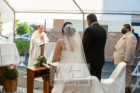 Anthony and Alma wedding celebration at st. Joseph's catholic Ch