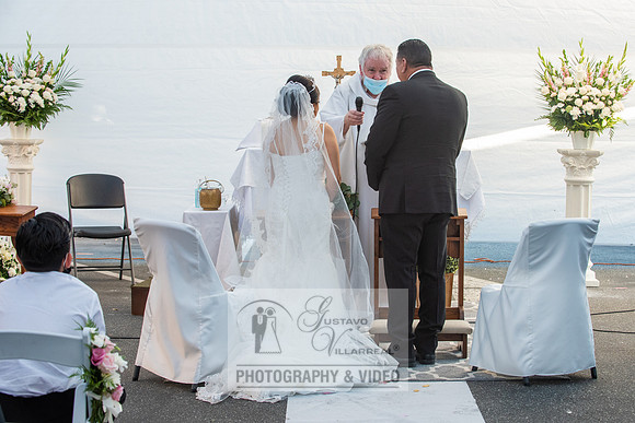 Anthony and Alma wedding celebration at st. Joseph's catholic Ch