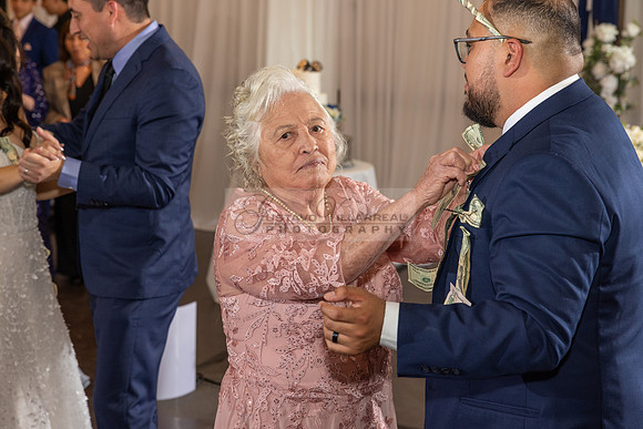 Thalial and Francisco wedding reception at La Mirada Golf course in