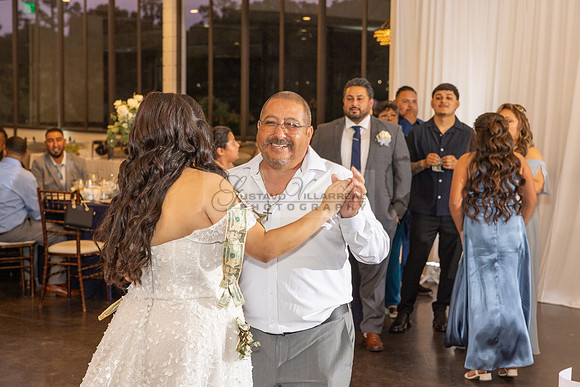 Thalial and Francisco wedding reception at La Mirada Golf course in