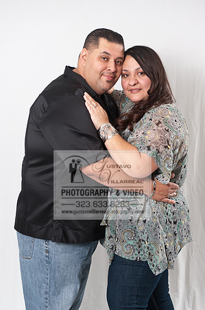 Engagement photography in Montebello Studios, Los Angeles, Orang