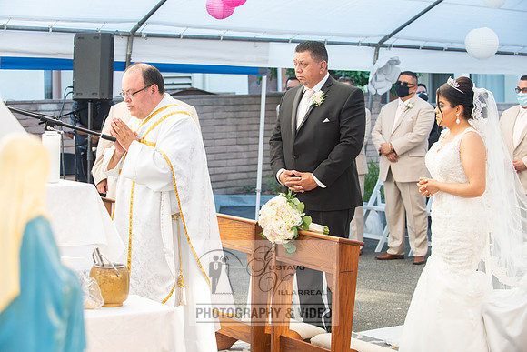 Anthony and Alma wedding celebration at st. Joseph's catholic Ch