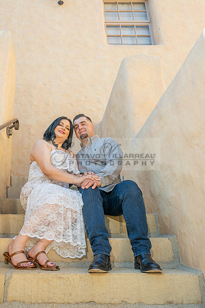 Jessica and Cory engagement photo session at Our Lady of Mount C