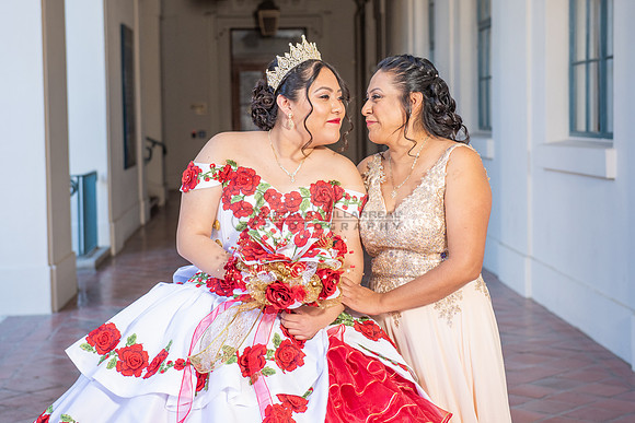Estephanie Cristal Quinceanera photo shoot ideas, video in Pasadena City Hall in Pasadena Ca. Home reception, 323-633-8283