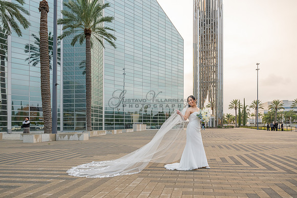 Bryan and Diana wedding ceremony at The Christ Cathedral in Garden Grove Ca, reception at The White House Event Center Anaheim Ca, Gustavo Villarreal photography, videography, 323-633-8283, www.gvphot