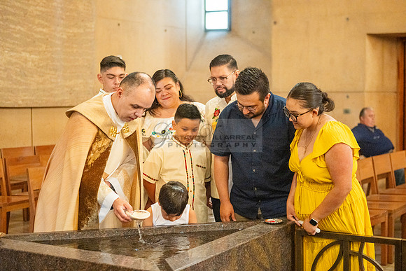 Baptism photographer, videographer at Cathedral of our Lady of Angeles in Los Angeles Ca. Gustavo Villarreal Photography, 323-633-8283, www.gvphotoandvideo.com