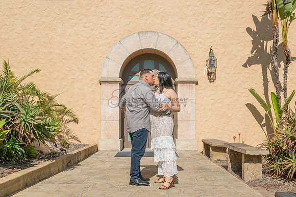 Jessica and Cory engagement photo session at Our Lady of Mount C