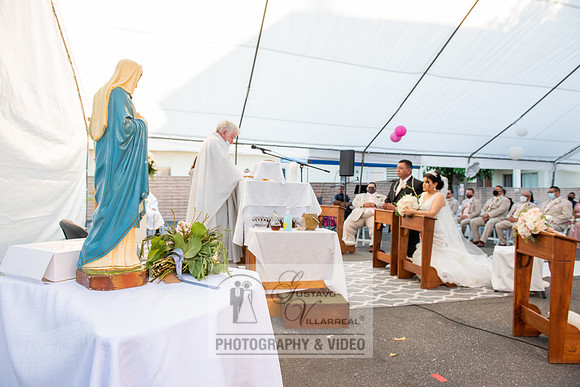 Anthony and Alma wedding celebration at st. Joseph's catholic Ch