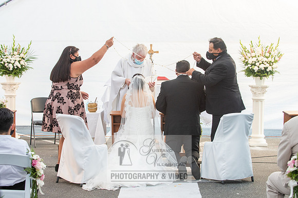 Anthony and Alma wedding celebration at st. Joseph's catholic Ch