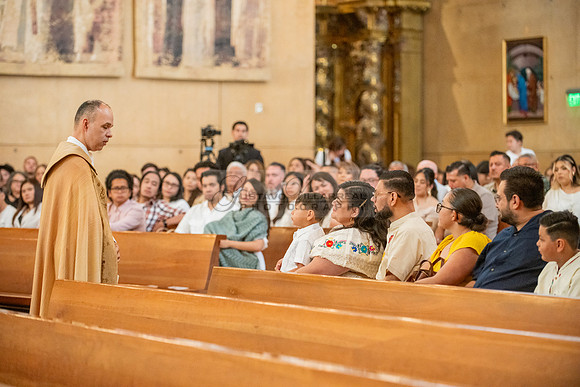 Baptism photographer, videographer at Cathedral of our Lady of Angeles in Los Angeles Ca. Gustavo Villarreal Photography, 323-633-8283, www.gvphotoandvideo.com