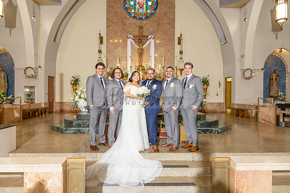 Thalial and Francisco wedding reception at La Mirada Golf course in