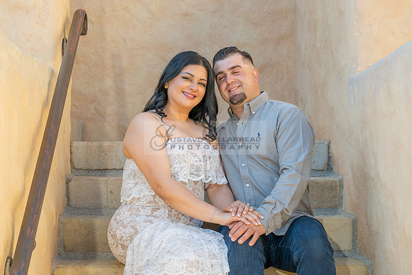 Jessica and Cory engagement photo session at Our Lady of Mount C
