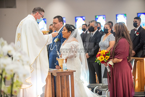 LINK #1 - Xochitl and Luis wedding ceremony at St. Peter Chanel Catholic C