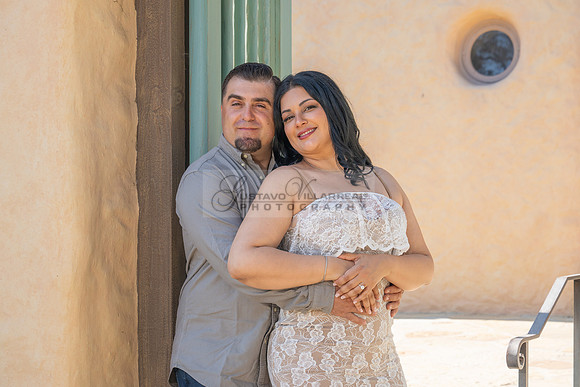 Jessica and Cory engagement photo session at Our Lady of Mount C