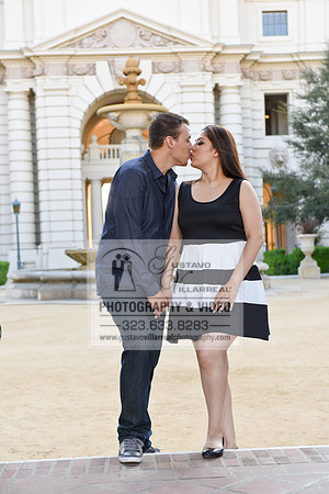 Saul and Cinthia Engagement photos in Pasadena, Wedding photo and video in Pasadena City hall, www.gustavovillarrealphotography.com, 323-633-8283