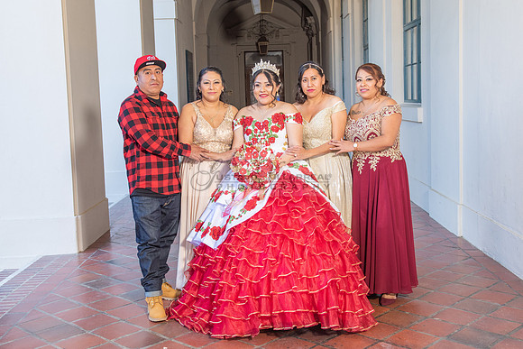 Estephanie Cristal Quinceanera photo shoot ideas, video in Pasadena City Hall in Pasadena Ca. Home reception, 323-633-8283