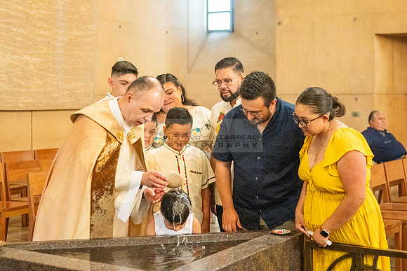Baptism photographer, videographer at Cathedral of our Lady of Angeles in Los Angeles Ca. Gustavo Villarreal Photography, 323-633-8283, www.gvphotoandvideo.com