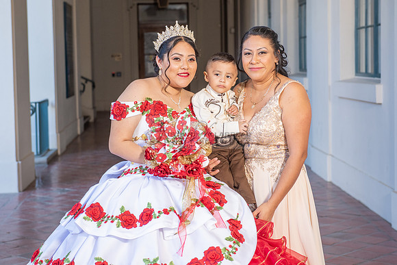 Estephanie Cristal Quinceanera photo shoot ideas, video in Pasadena City Hall in Pasadena Ca. Home reception, 323-633-8283
