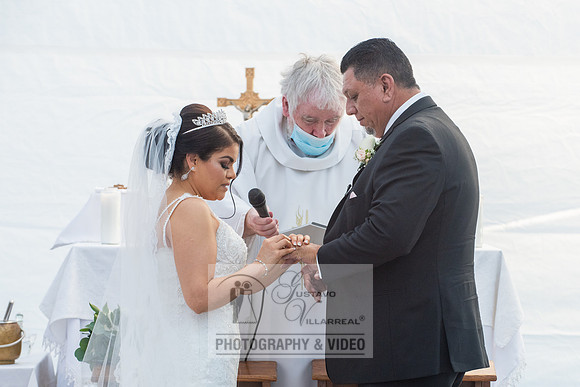 Anthony and Alma wedding celebration at st. Joseph's catholic Ch