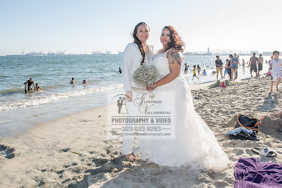JENNIFER AND CYNTHIA glbt wedding photography and video at Long Beach Museum of Art in Long Beach Ca, www.gustavovillarreal.com, 323-633-8283