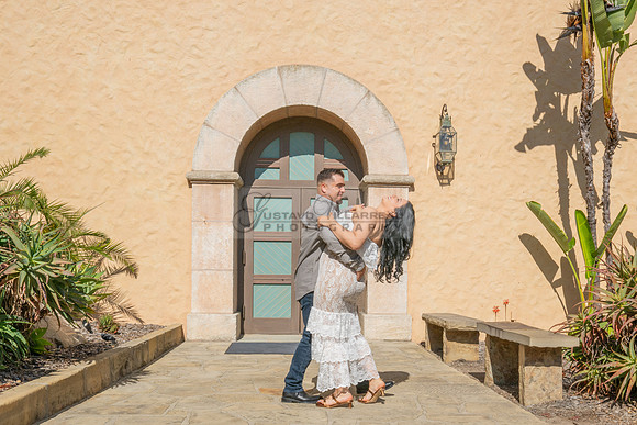 Jessica and Cory engagement photo session at Our Lady of Mount C