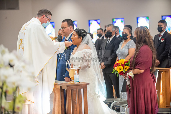 LINK #1 - Xochitl and Luis wedding ceremony at St. Peter Chanel Catholic C
