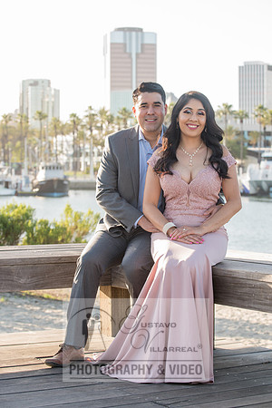 Alejandro and Monique engagement photos at Long beach Harbor Lighthouse, 323-633-8283, www.gustavovillarreal.com