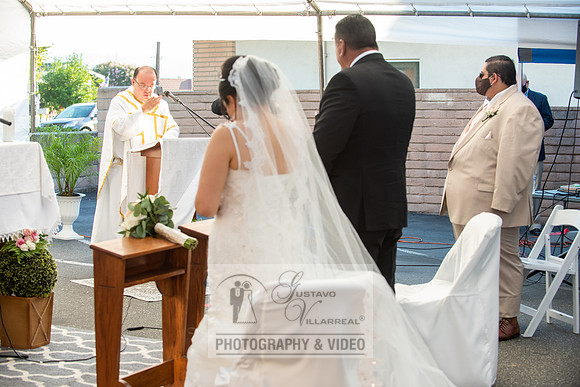 Anthony and Alma wedding celebration at st. Joseph's catholic Ch