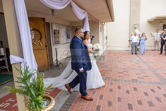Thalial and Francisco wedding reception at La Mirada Golf course in