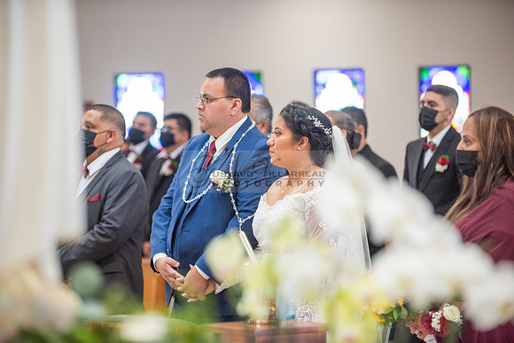LINK #1 - Xochitl and Luis wedding ceremony at St. Peter Chanel Catholic C