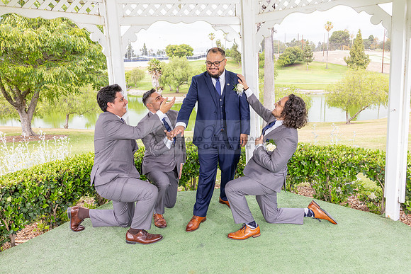 Thalial and Francisco wedding reception at La Mirada Golf course in