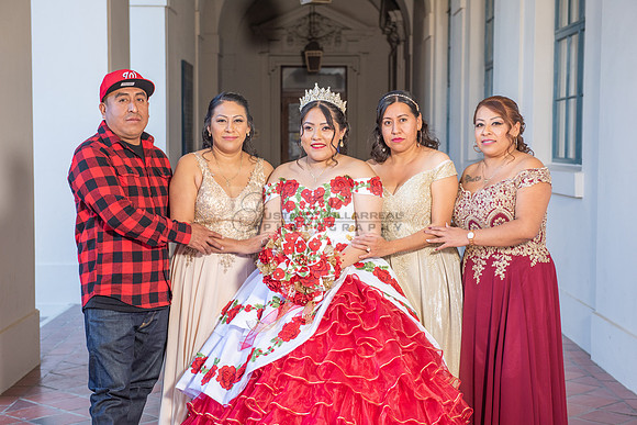 Estephanie Cristal Quinceanera photo shoot ideas, video in Pasadena City Hall in Pasadena Ca. Home reception, 323-633-8283