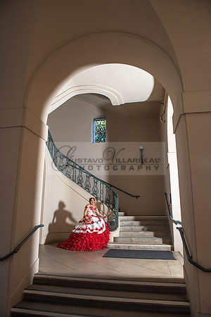 Estephanie Cristal Quinceanera photo shoot ideas, video in Pasadena City Hall in Pasadena Ca. Home reception, 323-633-8283