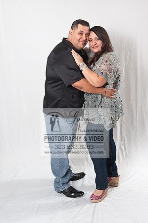 Engagement photography in Montebello Studios, Los Angeles, Orang