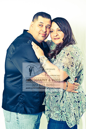 Engagement photography in Montebello Studios, Los Angeles, Orang