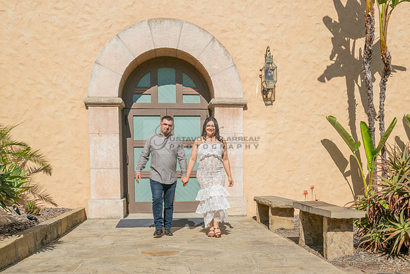 Jessica and Cory engagement photo session at Our Lady of Mount C