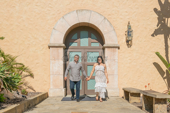 Jessica and Cory engagement photo session at Our Lady of Mount C