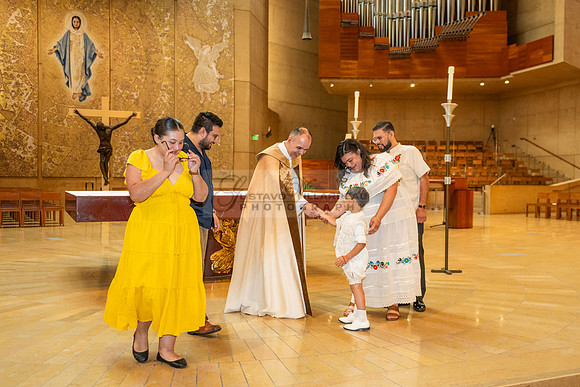 Baptism photographer, videographer at Cathedral of our Lady of Angeles in Los Angeles Ca. Gustavo Villarreal Photography, 323-633-8283, www.gvphotoandvideo.com