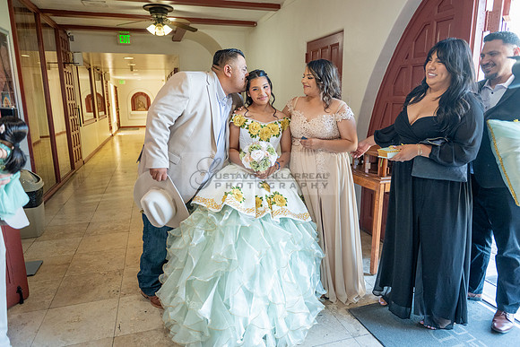 Arianna Tejada quinceanera celebration, photography, videography at Our lady of Guadalupe in El Monte Ca, Fiesta Mexican banquet Hall Montclair Ca, Gustavo Villarreal photo and video, 323-633-8283, ww
